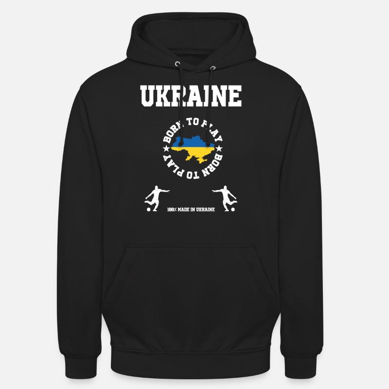 Ukraine - Sweat-shirt à capuche unisexe - noir