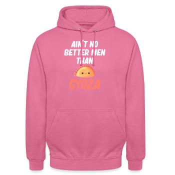 Es Gibt Keinen Besseren Mann Als Gyoza Chinese - Unisex Hoodie - Pink - Vorne - Alina (178cm) & Michal (187cm)