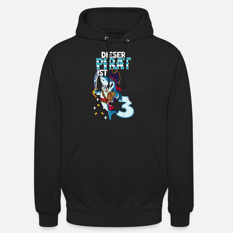 3e anniversaire Pirates - Sweat-shirt à capuche unisexe - noir