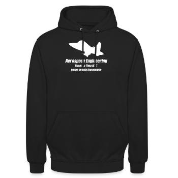 Weil Sie Sich Nicht Erschaffen Werden Lustige - Unisex Hoodie - Schwarz - Vorne - Alina (178cm) & Michal (187cm)