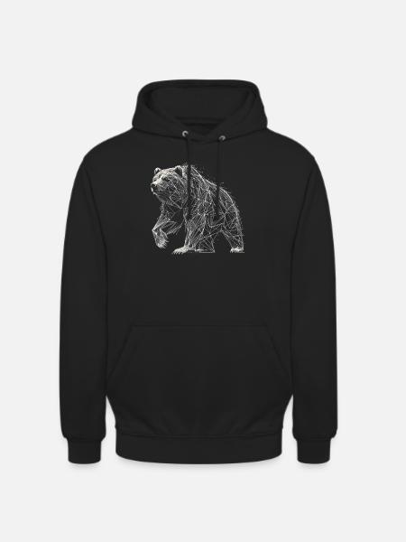 Bär - Unisex Hoodie - Schwarz