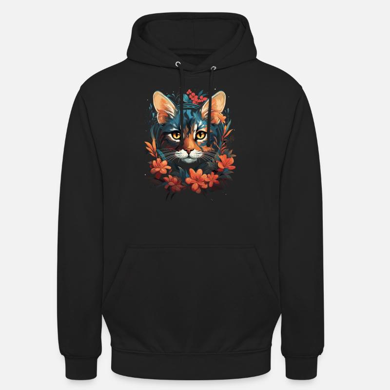 Chat du Bengale - Sweat-shirt à capuche unisexe - noir