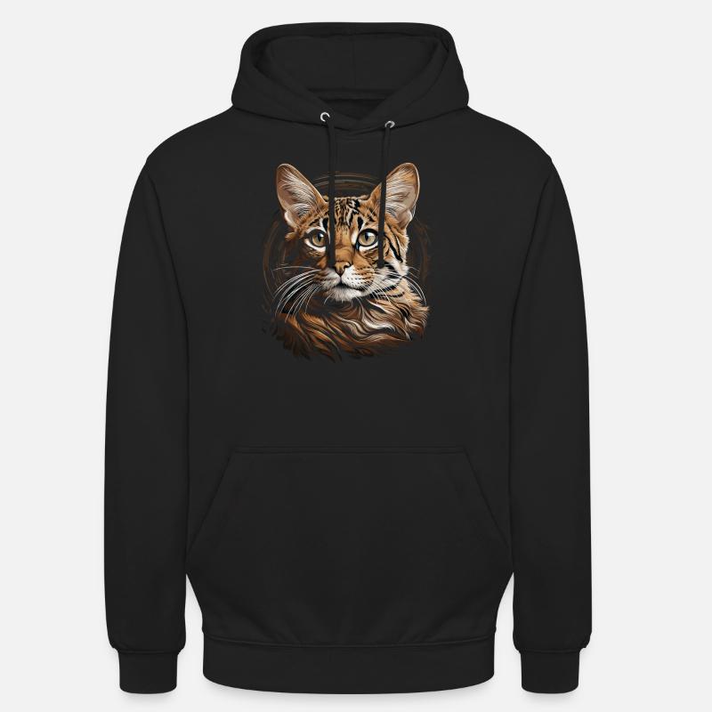 Chat du Bengale - Sweat-shirt à capuche unisexe - noir