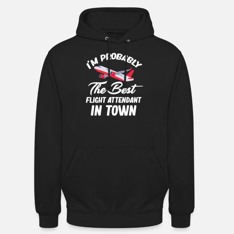 Probabilmente sono il miglior assistente di volo - Felpa con cappuccio unisex - nero