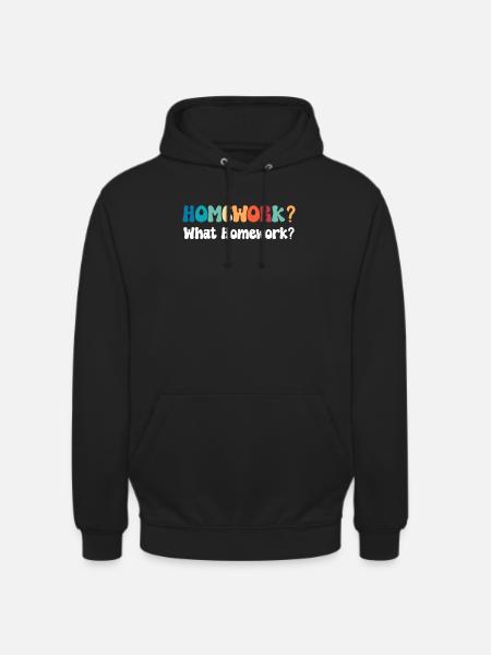 Devoirs? Quels devoirs ? Graduation - Sweat-shirt à capuche unisexe - noir