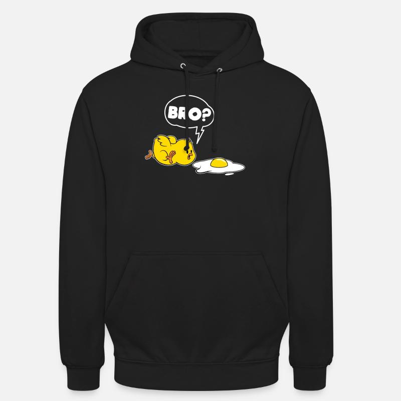 Funny chick and eggs - Unisex Hoodie - black