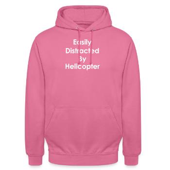 Leicht Abgelenkt Durch - Unisex Hoodie - Pink - Vorne - Alina (178cm) & Michal (187cm)