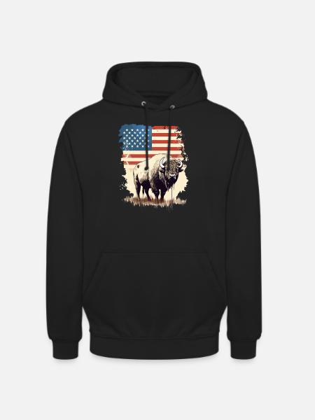 American Bison - Unisex Hoodie - Schwarz