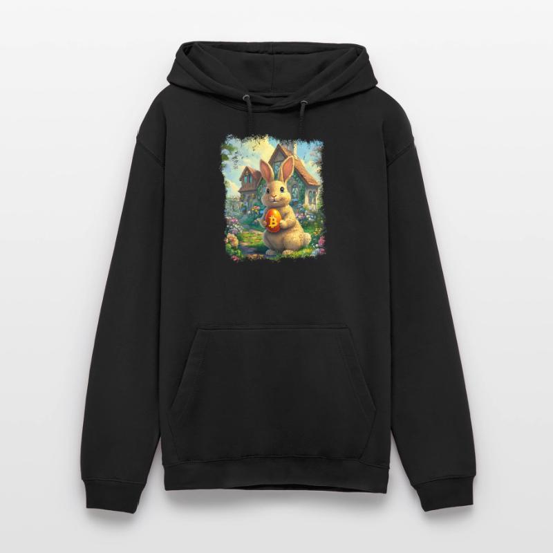 Bitcoin Easter Rabbit Hole Easter Bunny Egg Unisex Hoodie