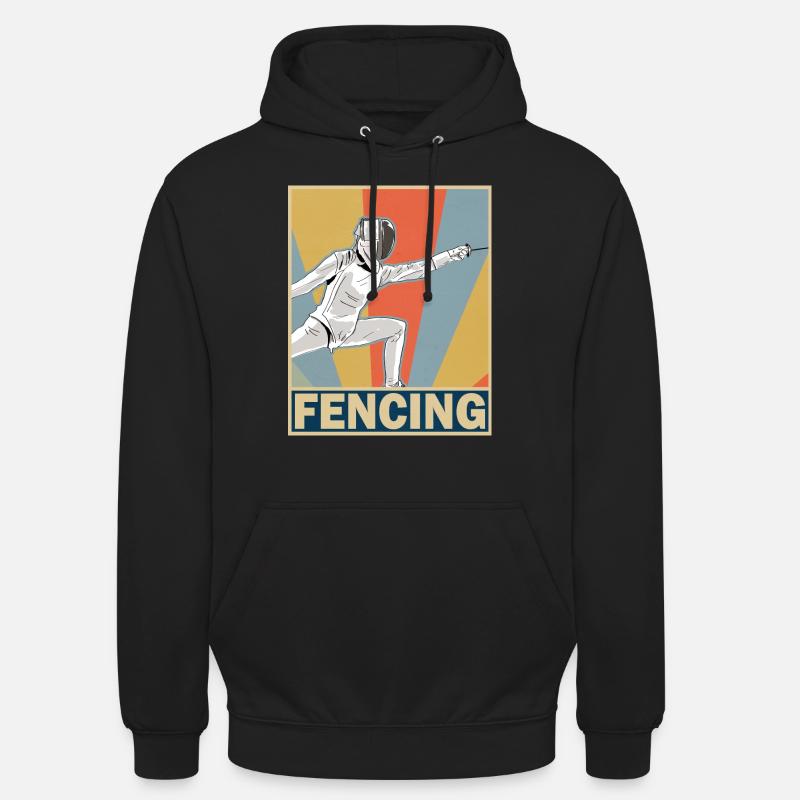 Fechten - Unisex Hoodie - Schwarz