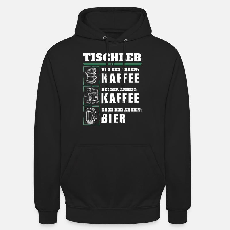 Mon quotidien de menuisier - Sweat-shirt à capuche unisexe - noir