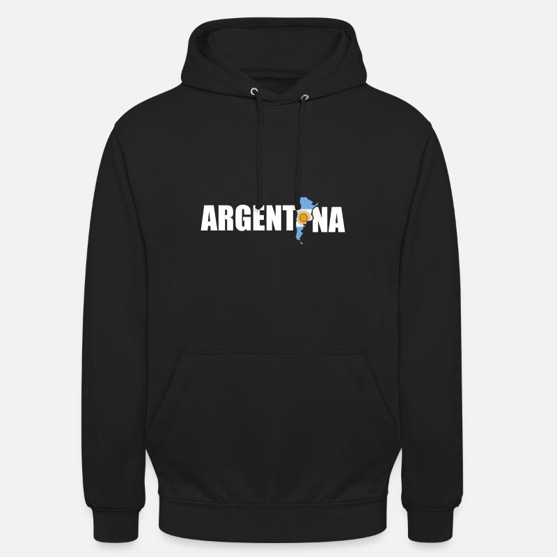 Argentine - Sweat-shirt à capuche unisexe - noir