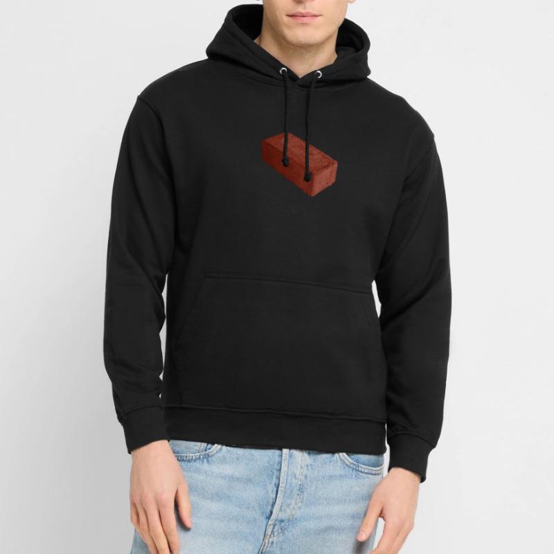 Just A Brick Plain Singular Regular Brick For Sweat-shirt à capuche unisexe