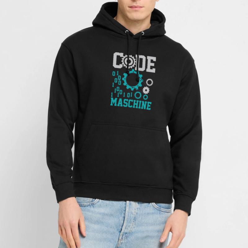 Code Maschine Computer Nerd Informatiker Shirt Unisex Hoodie