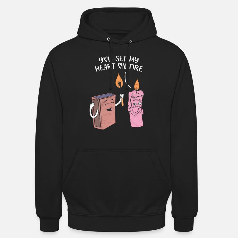 The black flare is high on fire - Sweat-shirt à capuche unisexe - noir