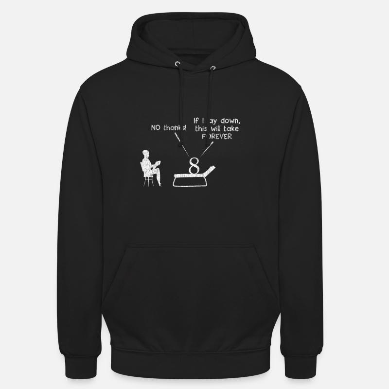 Huit 8 maths maths maths thérapeute - Sweat-shirt à capuche unisexe - noir