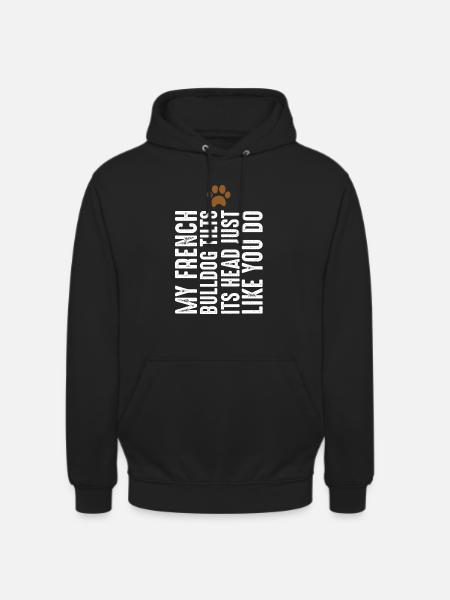 Bouledogue français - Sweat-shirt à capuche unisexe - noir