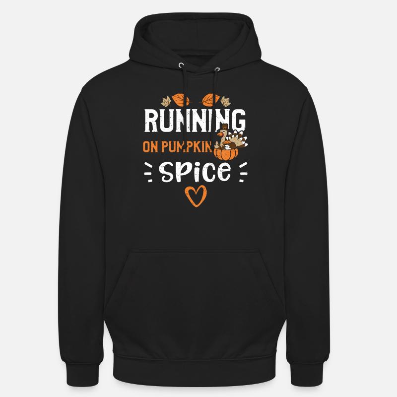 Courir sur Pumpkin Spice - Sweat-shirt à capuche unisexe - noir