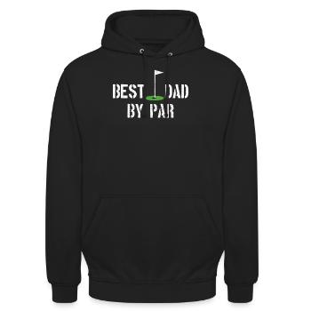 Best Dad - Vater Golf Vatertag Geschenk - Unisex Hoodie - Schwarz - Vorne - Alina (178cm) & Michal (187cm)