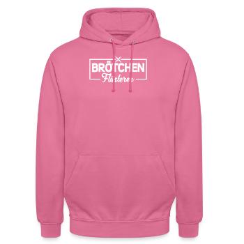 Brötchen Flüsterer - Unisex Hoodie - Pink - Vorne - Alina (178cm) & Michal (187cm)