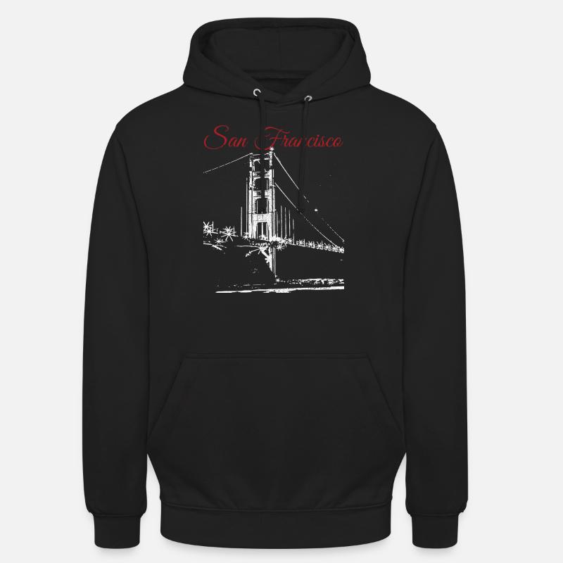 SAN FRANCISCO - Sweat-shirt à capuche unisexe - noir
