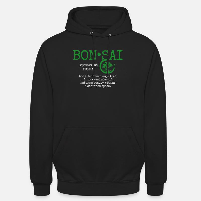 bonsaï - Sweat-shirt à capuche unisexe - noir