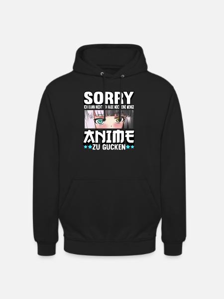 Anime Otaku Weeb Merch Figure Cosplay Manga Funny - Unisex Hoodie - black
