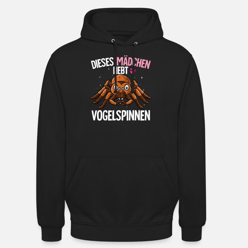 Vogelspinne Mädchen - Unisex Hoodie - Schwarz
