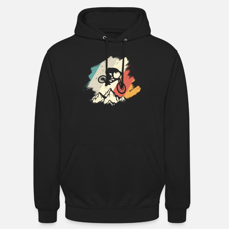 Cyclisme Vivid Mountain Jump - Sweat-shirt à capuche unisexe - noir