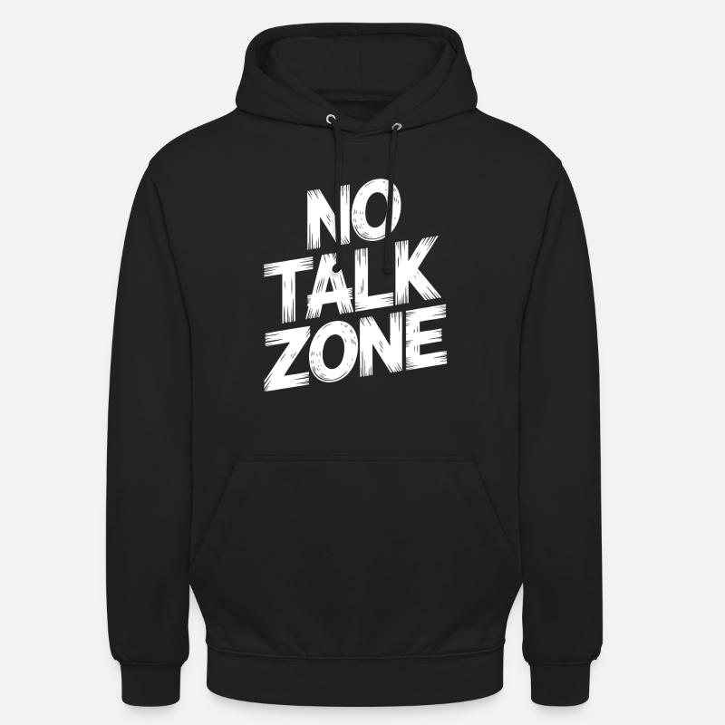 Zone d’interdiction de parler - Sweat-shirt à capuche unisexe - noir