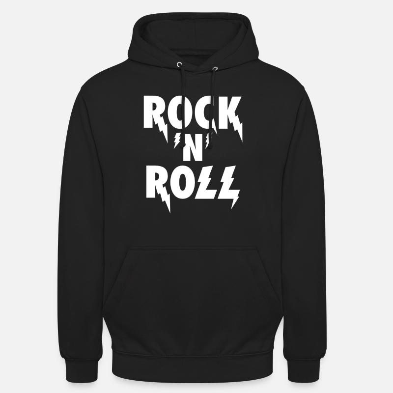 Rock'N'Roll Blitz-Emblem - Unisex Hoodie - Schwarz