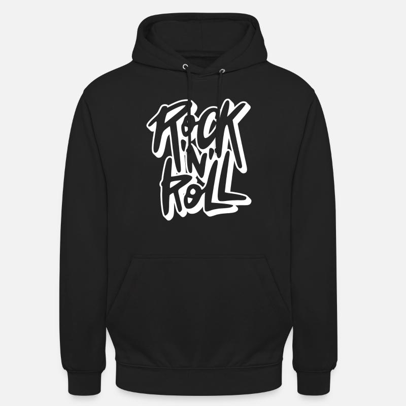 Rock 'n' Roll Graffiti-Text - Unisex Hoodie - Schwarz