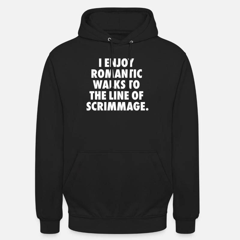 Romantic Scrimmage Line Tee - Unisex Hoodie - black