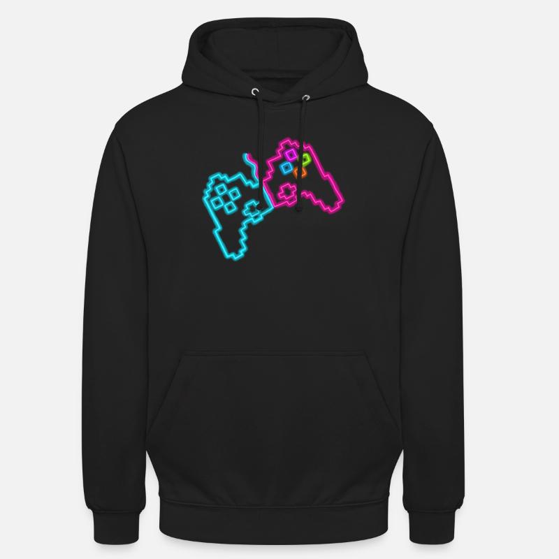 Neon controller - Unisex Hoodie - black