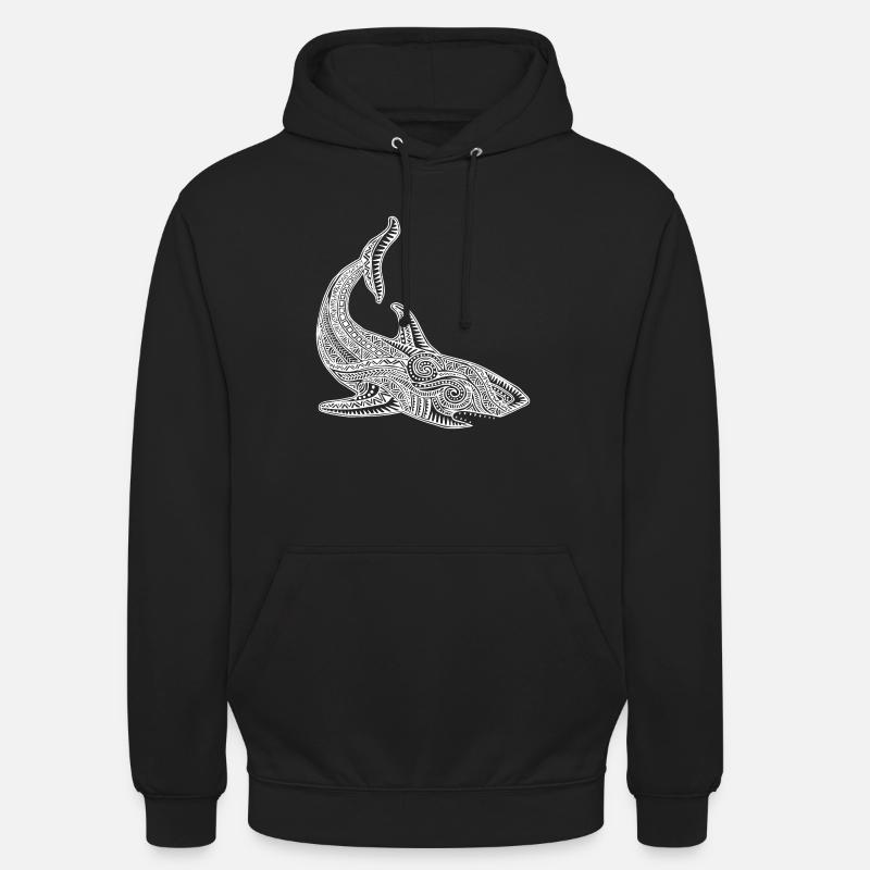 Requins - Sweat-shirt à capuche unisexe - noir
