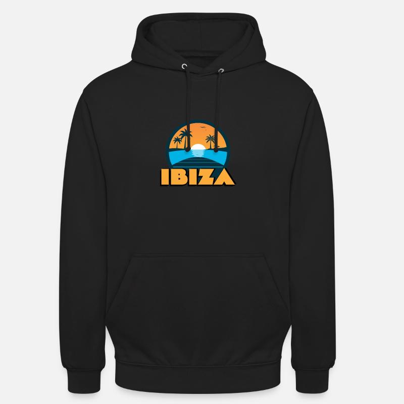 Coucher de soleil à Ibiza - Sweat-shirt à capuche unisexe - noir
