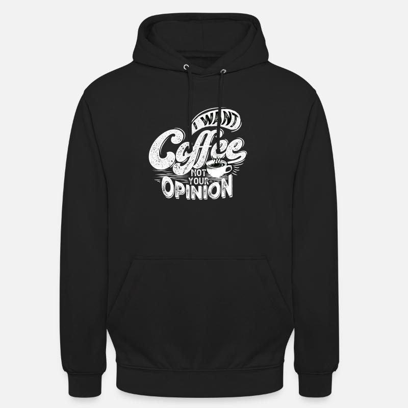 kaffee geschenk geschenkidee - Unisex Hoodie - Schwarz