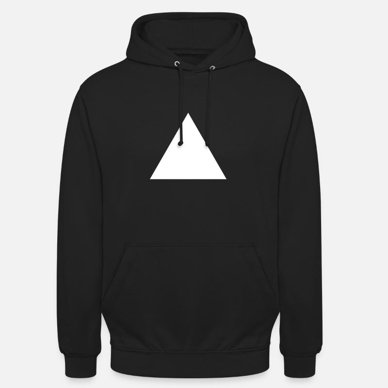 Triangle Triangle White - Unisex Hoodie - black