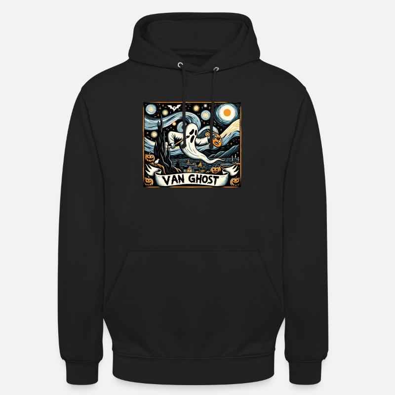 Van Ghost Art Professeur d’Halloween - Sweat-shirt à capuche unisexe - noir
