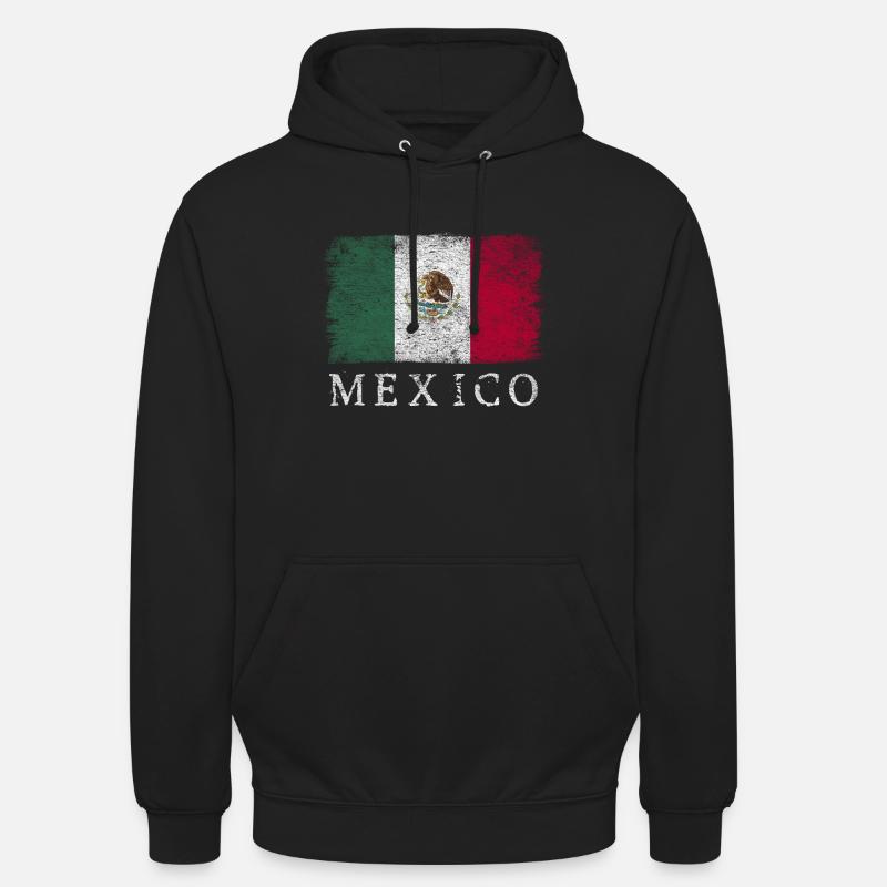 Mexico mexicansk flag Mexico flag - Hættetrøje unisex - sort
