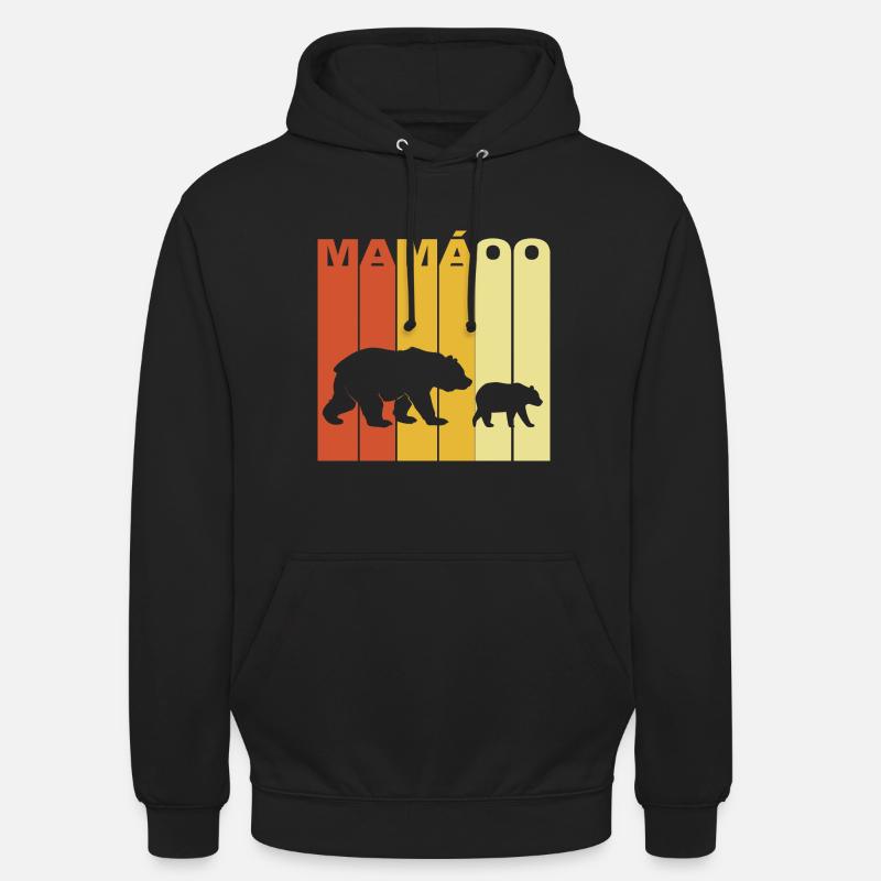 Mama Bär Mutter Geschenk - Unisex Hoodie - Schwarz