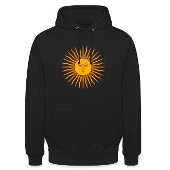 Argentina - Unisex Hoodie - black - Front - Alina (178cm) & Michal (187cm)