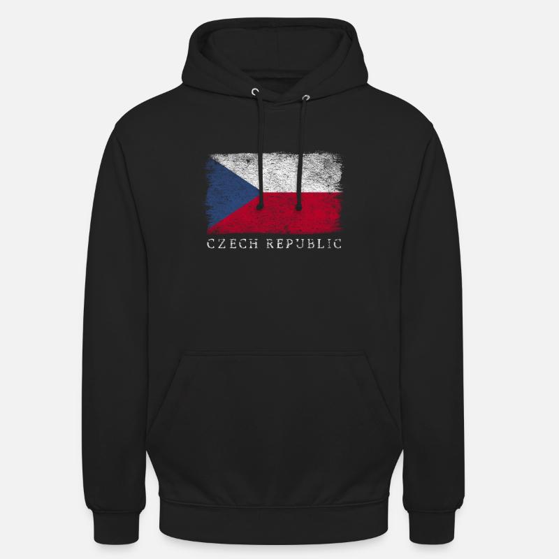 République tchèque Drapeau tchèque - Sweat-shirt à capuche unisexe - noir