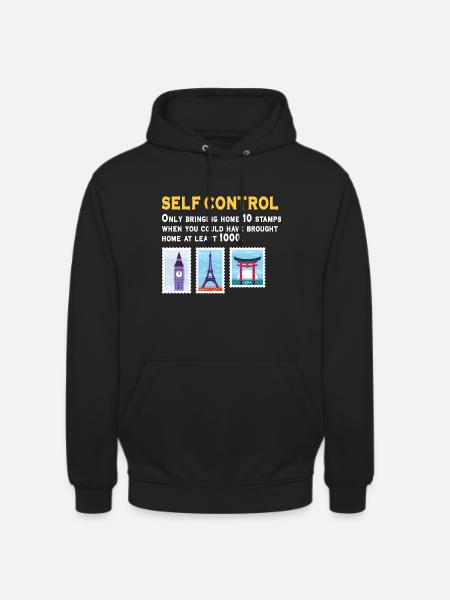 Stamp collecting - Unisex Hoodie - black