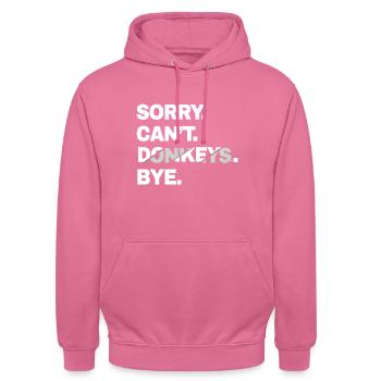 Esel - Unisex Hoodie - Pink - Vorne - Alina (178cm) & Michal (187cm)