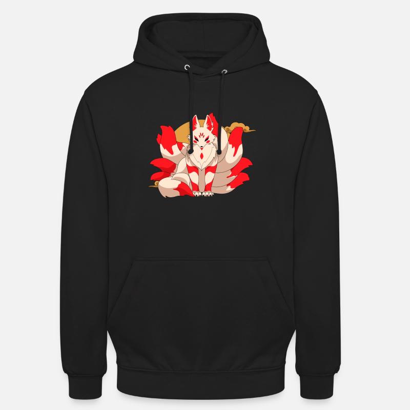 Kitsune - Unisex Hoodie - Schwarz