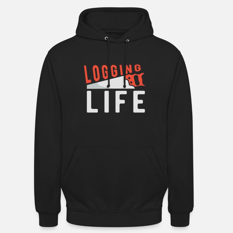 Bûcheron Bûcheron Tronçonneuse - Sweat-shirt à capuche unisexe - noir