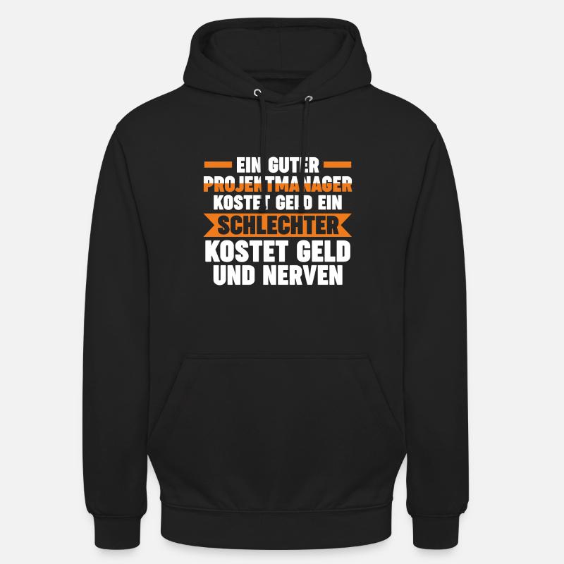 Projektmanager Beruf Projektleiter Geschenk - Unisex Hoodie - Schwarz