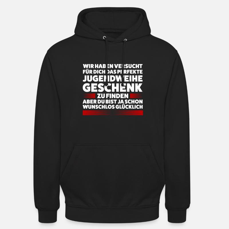 Jugendweihe Jugend Jugendfeier Geschenk - Unisex Hoodie - Schwarz