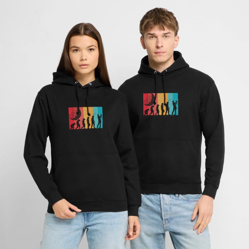 Golf Evolution From Monkey To Men BBall Lovers Unisex Hoodie